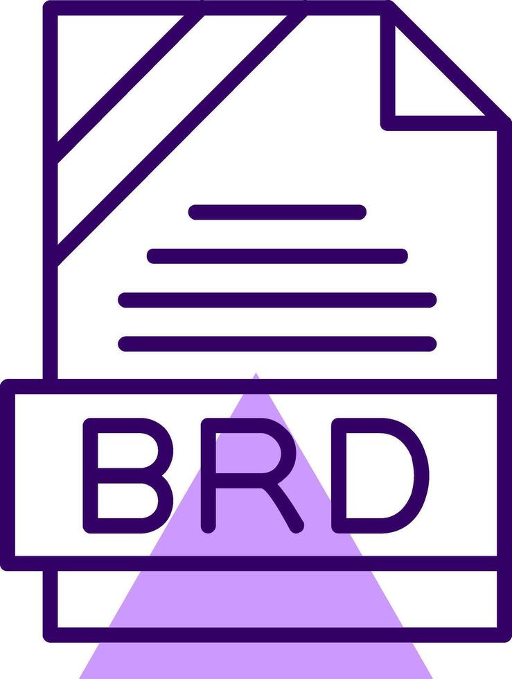 BRD Outline Style Icon vector