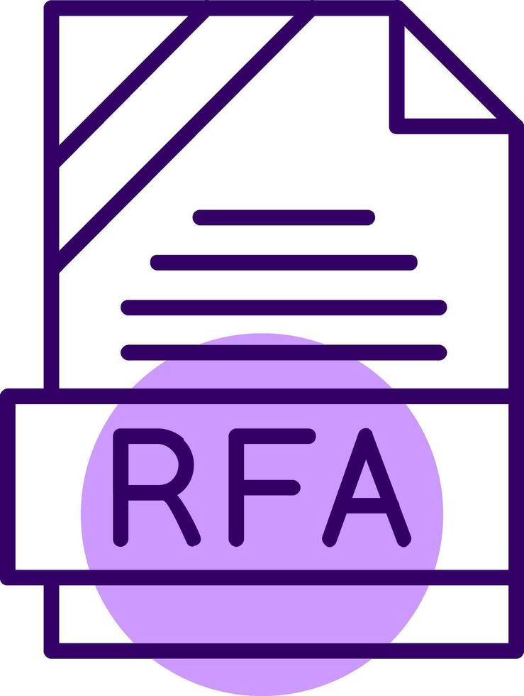 RFA Outline Style Icon vector