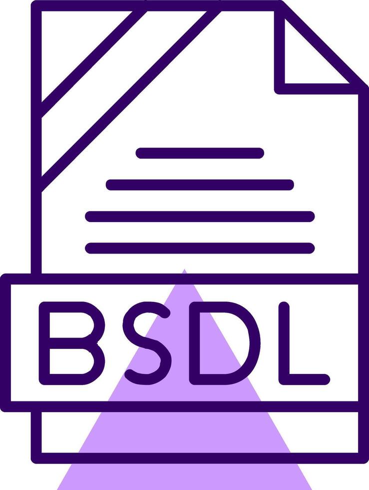 BSDL Outline Style Icon vector