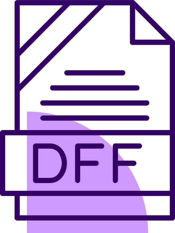 DFF Outline Style Icon vector