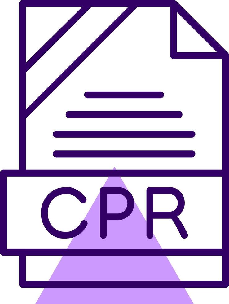 CPR Outline Style Icon vector