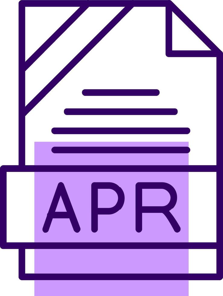 Apr Outline Style Icon vector