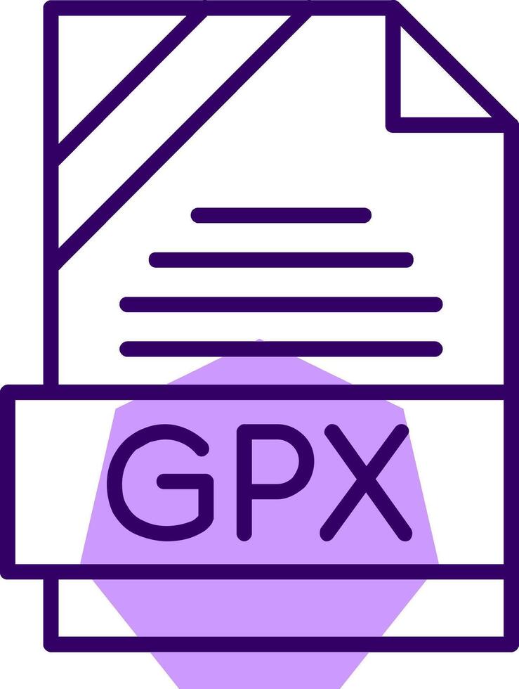 GPX Outline Style Icon vector