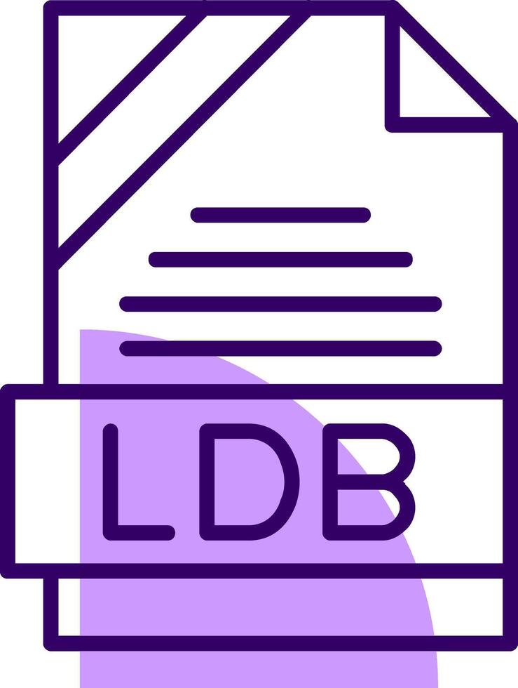 LDB Outline Style Icon vector