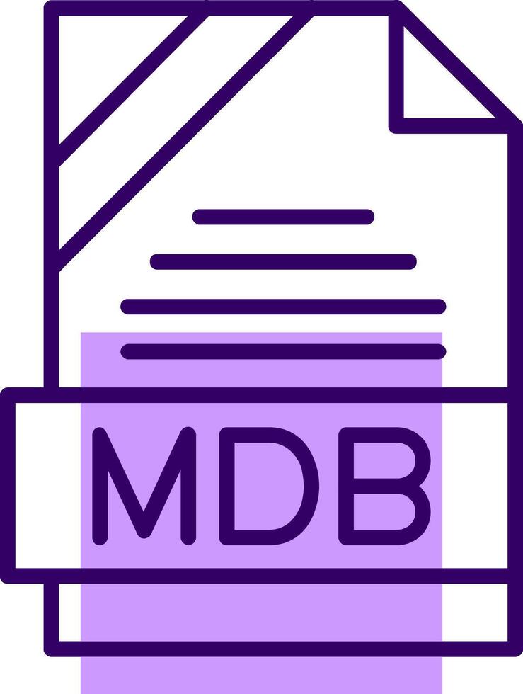 MDB Outline Style Icon vector