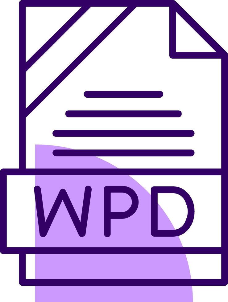 WPD Outline Style Icon vector