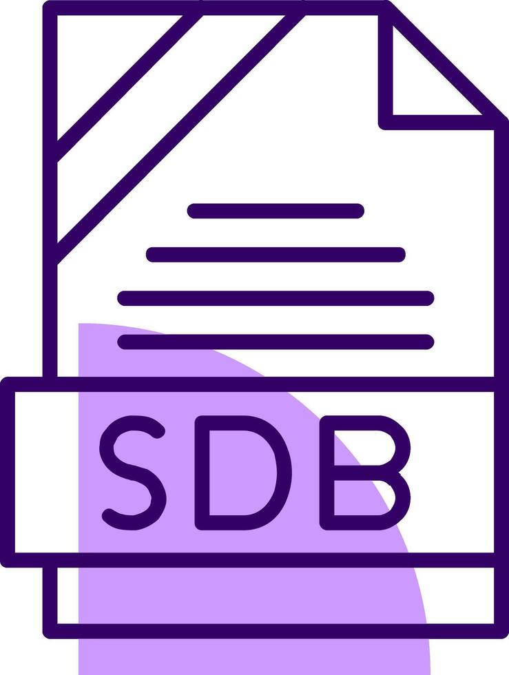 SDB Outline Style Icon vector