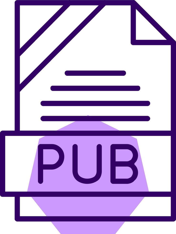 PUB Outline Style Icon vector
