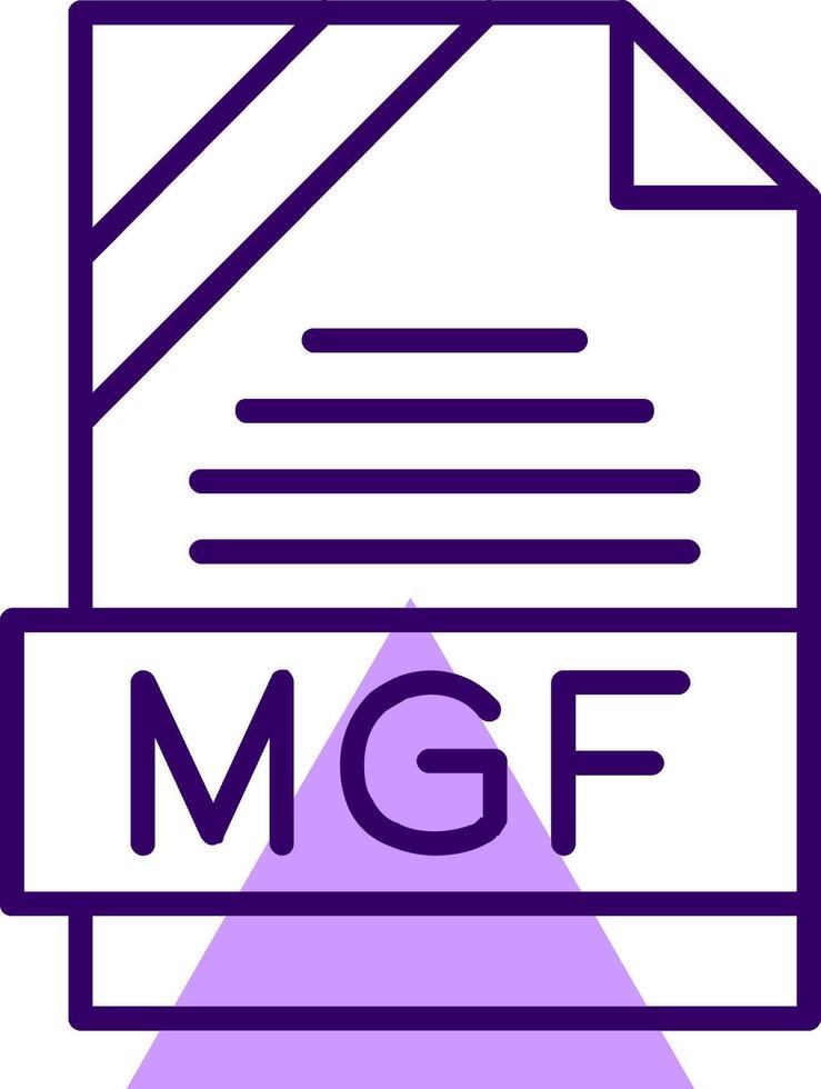 MGF Outline Style Icon vector