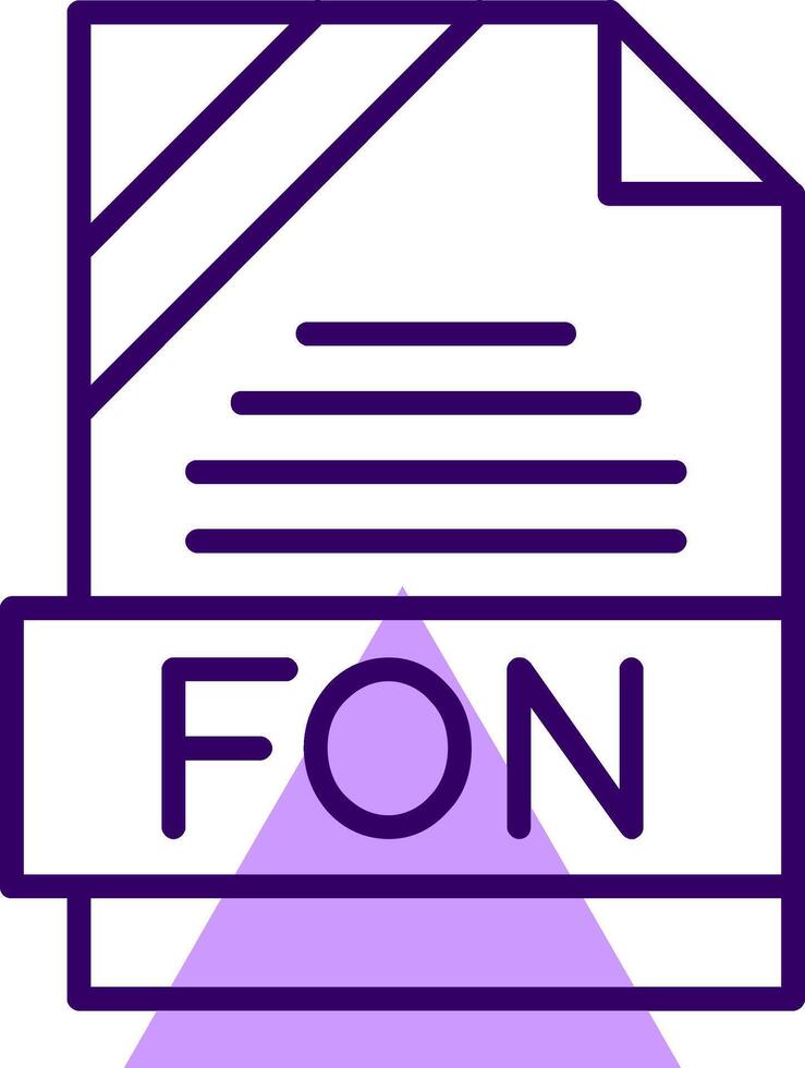 FON Outline Style Icon vector