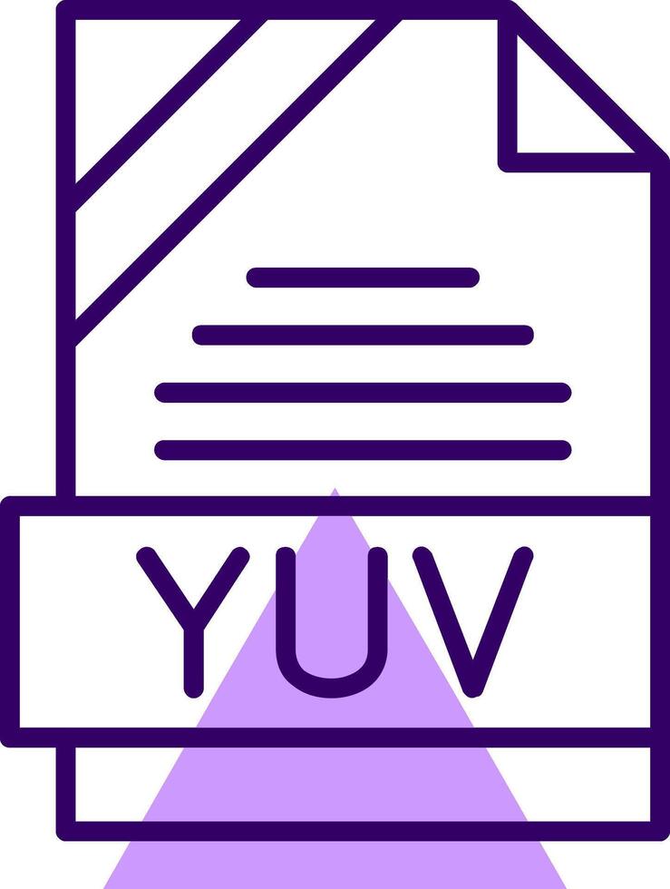 YUV Outline Style Icon vector
