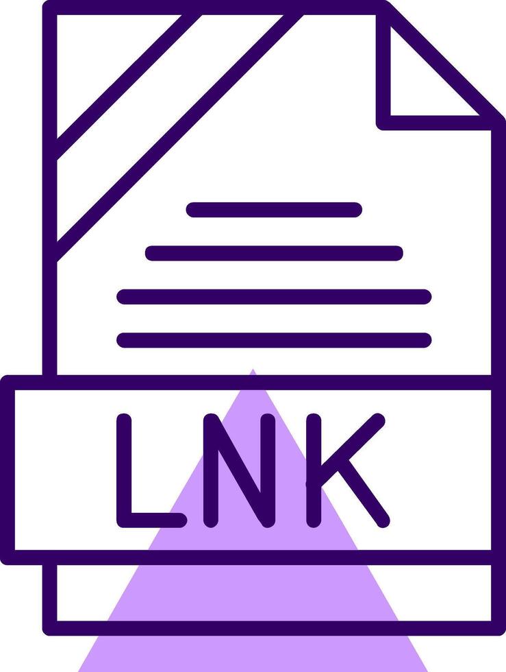 LNK Outline Style Icon vector