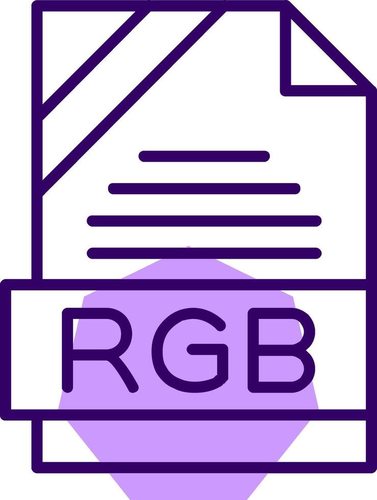 RGB Outline Style Icon vector