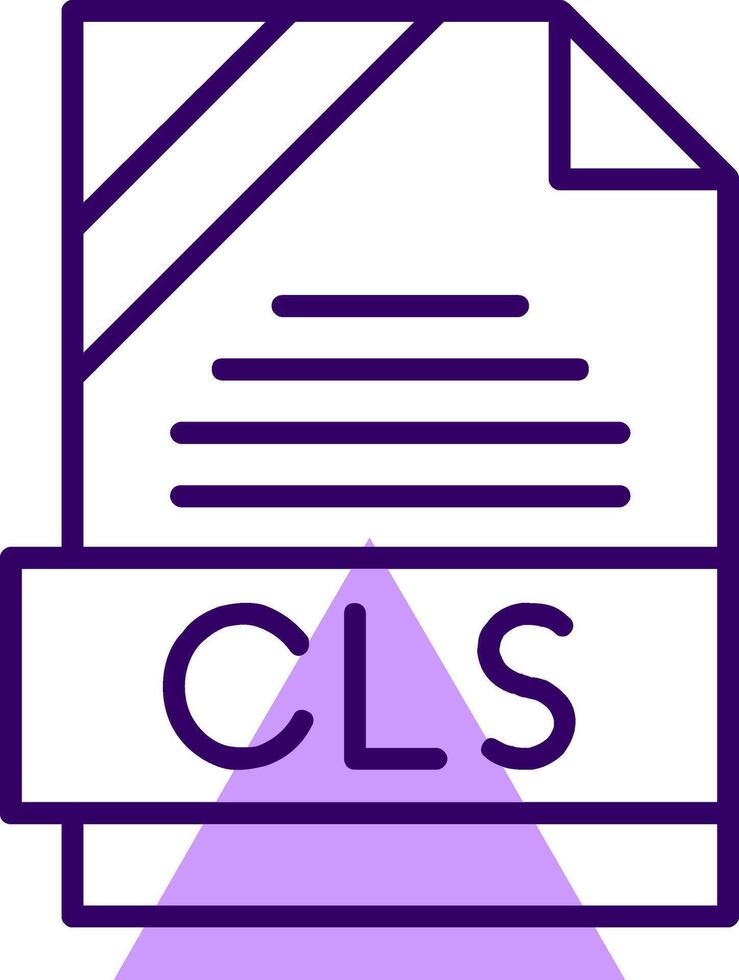CLS Outline Style Icon vector