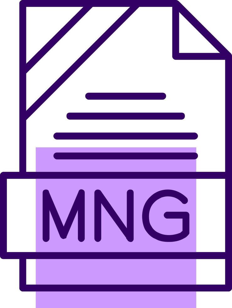 MNG Outline Style Icon vector