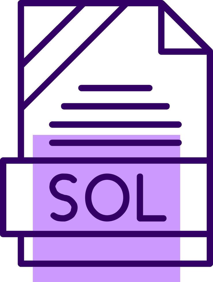 SOL Outline Style Icon vector