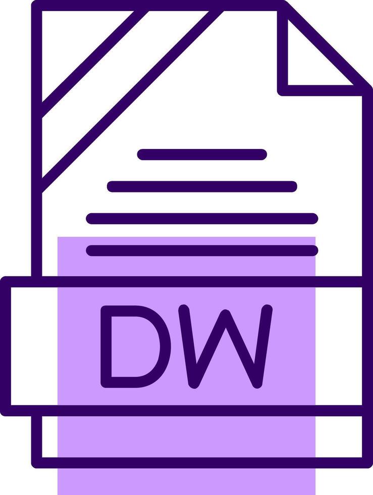 DW Outline Style Icon vector
