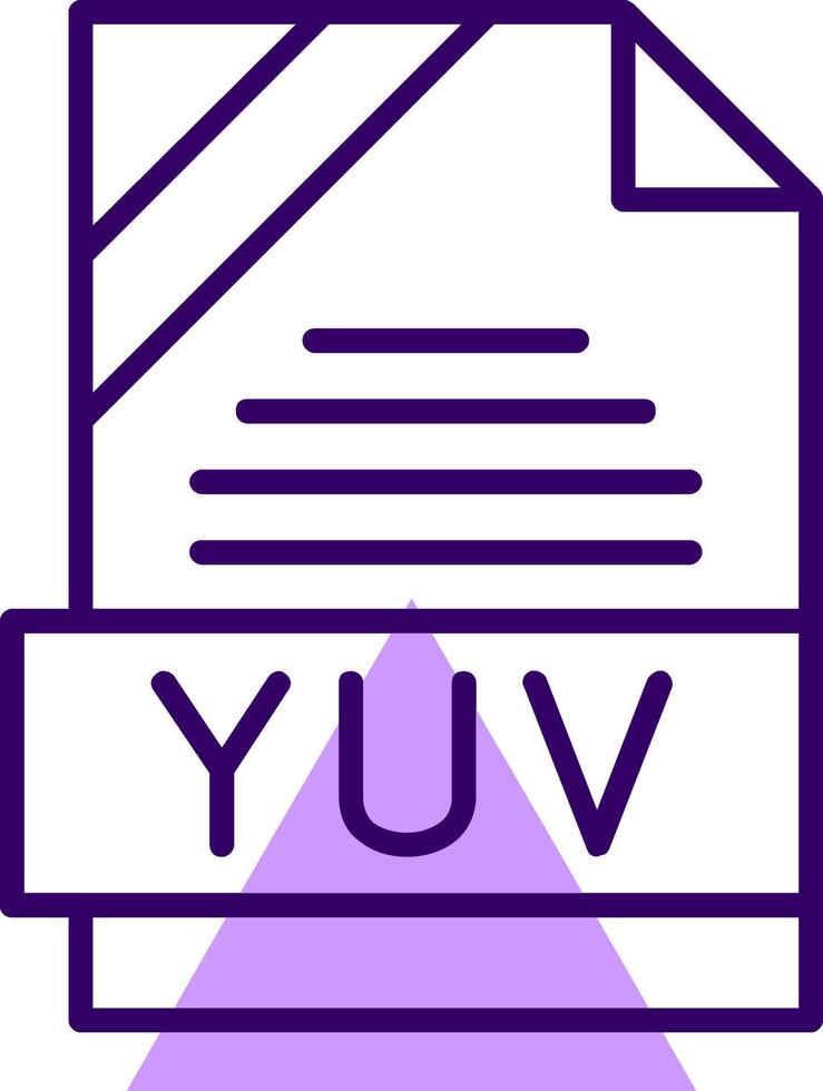 YUV Outline Style Icon vector