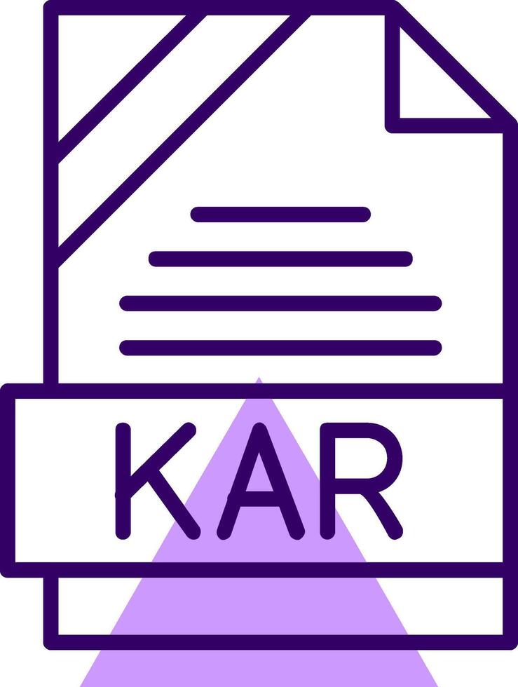 KAR Outline Style Icon vector
