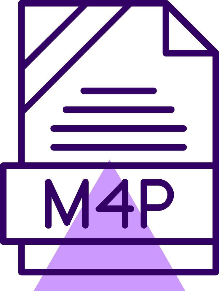 M4P Outline Style Icon vector
