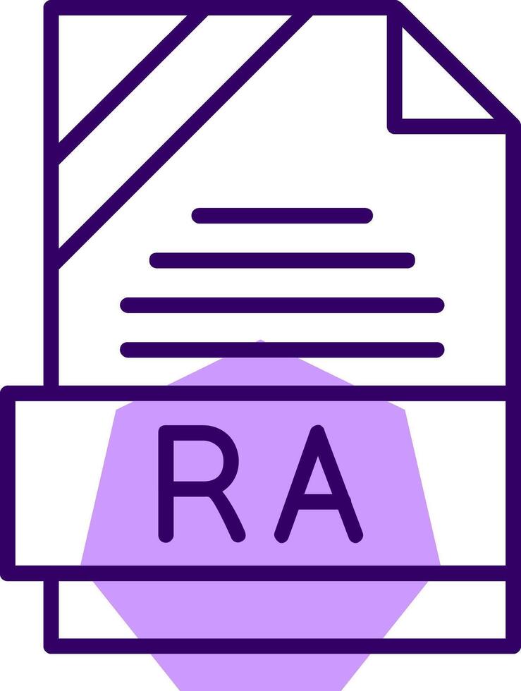 RA Outline Style Icon vector