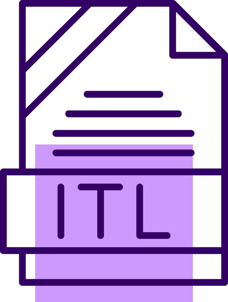 ITL Outline Style Icon vector