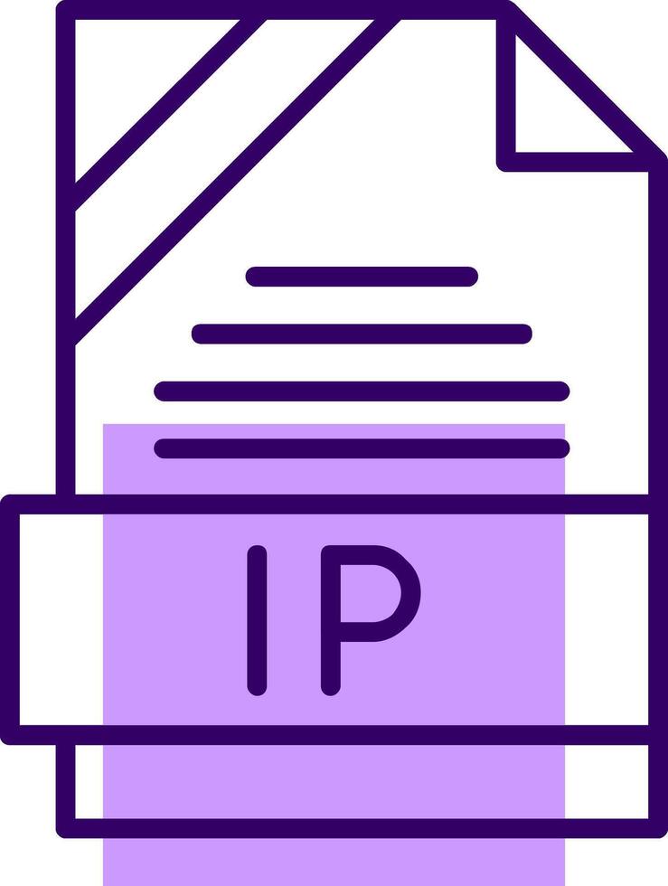 IP Outline Style Icon vector