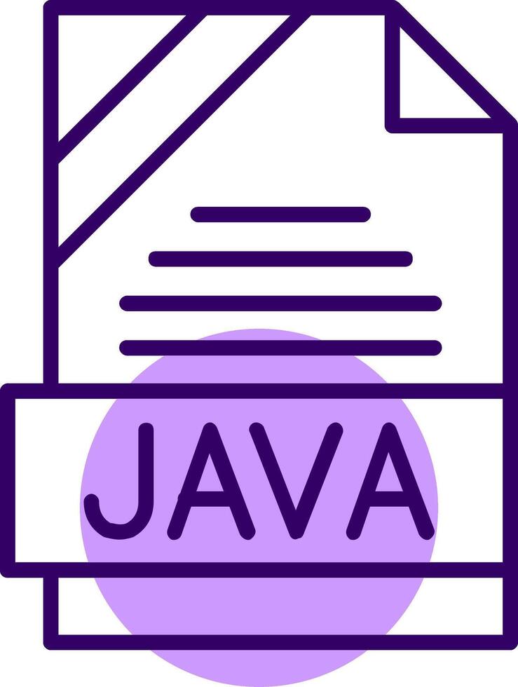 JAVA Outline Style Icon vector