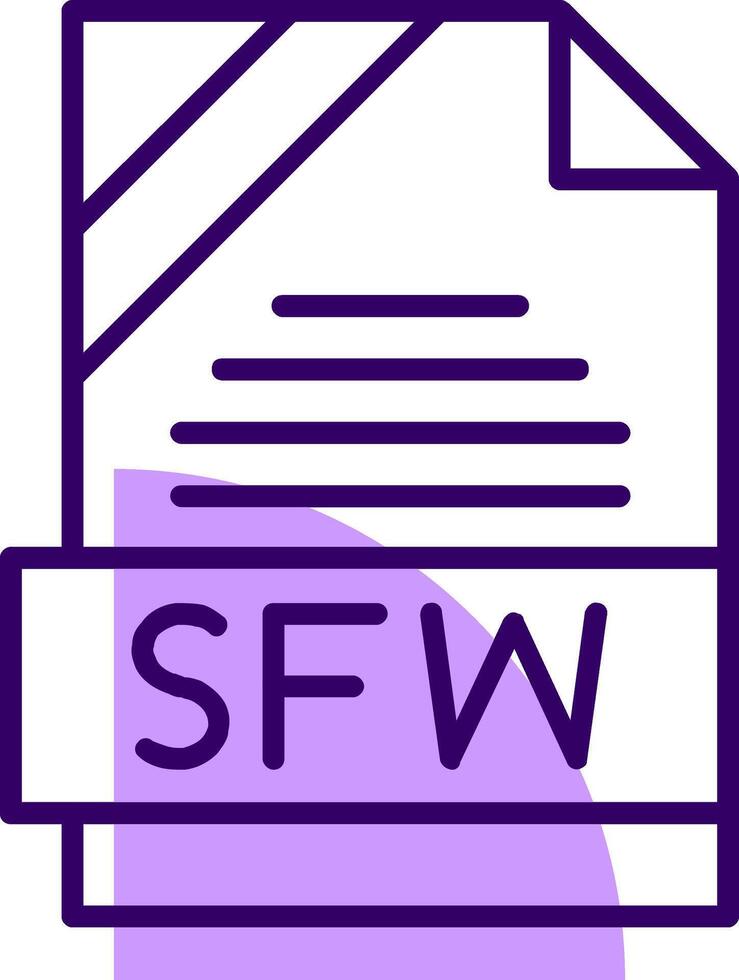 SFW Outline Style Icon vector