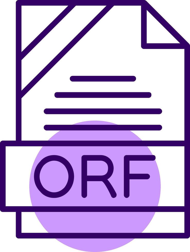 ORF Outline Style Icon vector