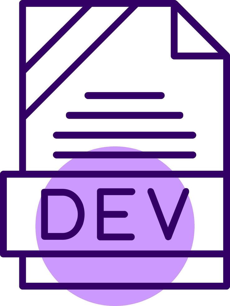 DEV Outline Style Icon vector