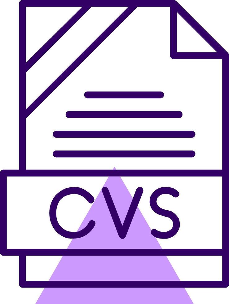 CVS Outline Style Icon vector