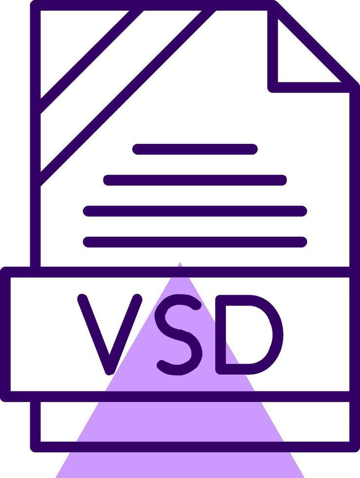 VSD Outline Style Icon vector