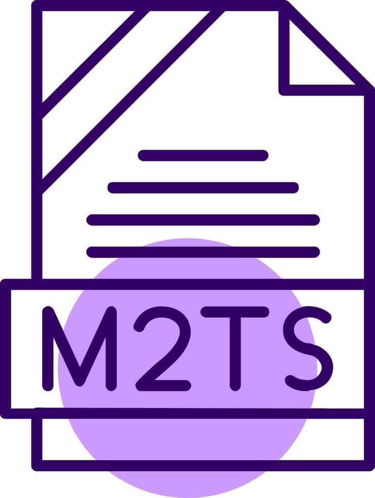 M2TS Outline Style Icon vector
