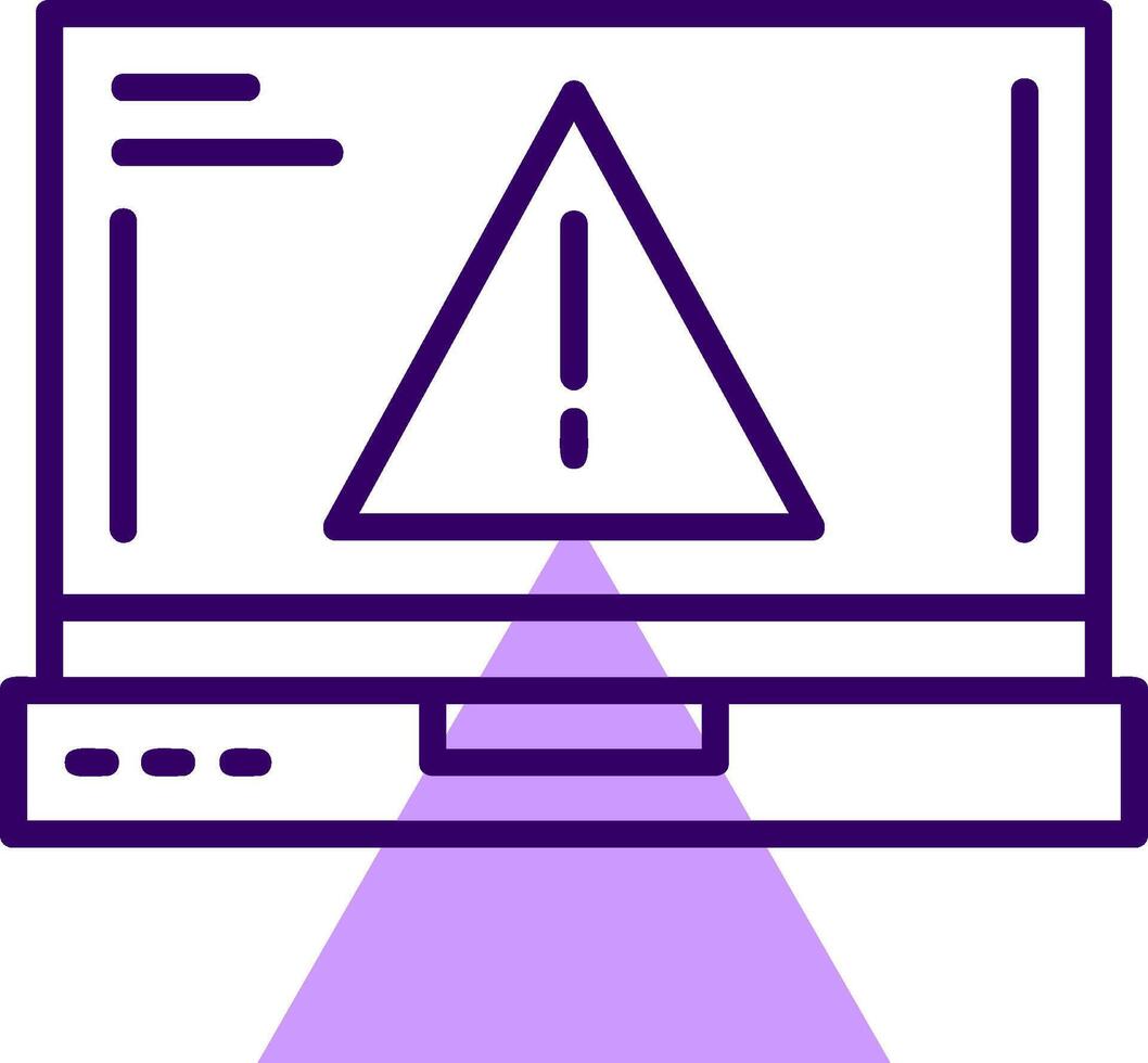 Error Outline Style Icon vector