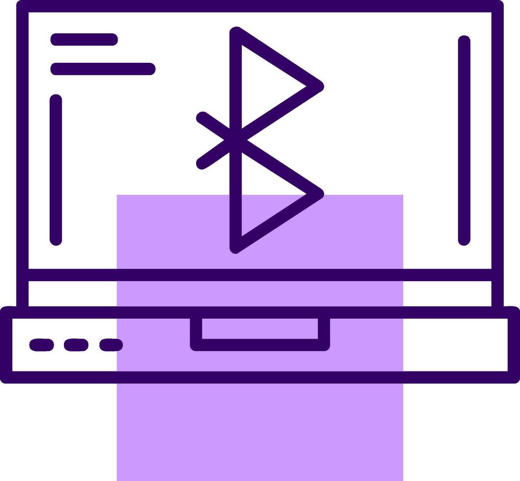 Bluetooth Outline Style Icon vector