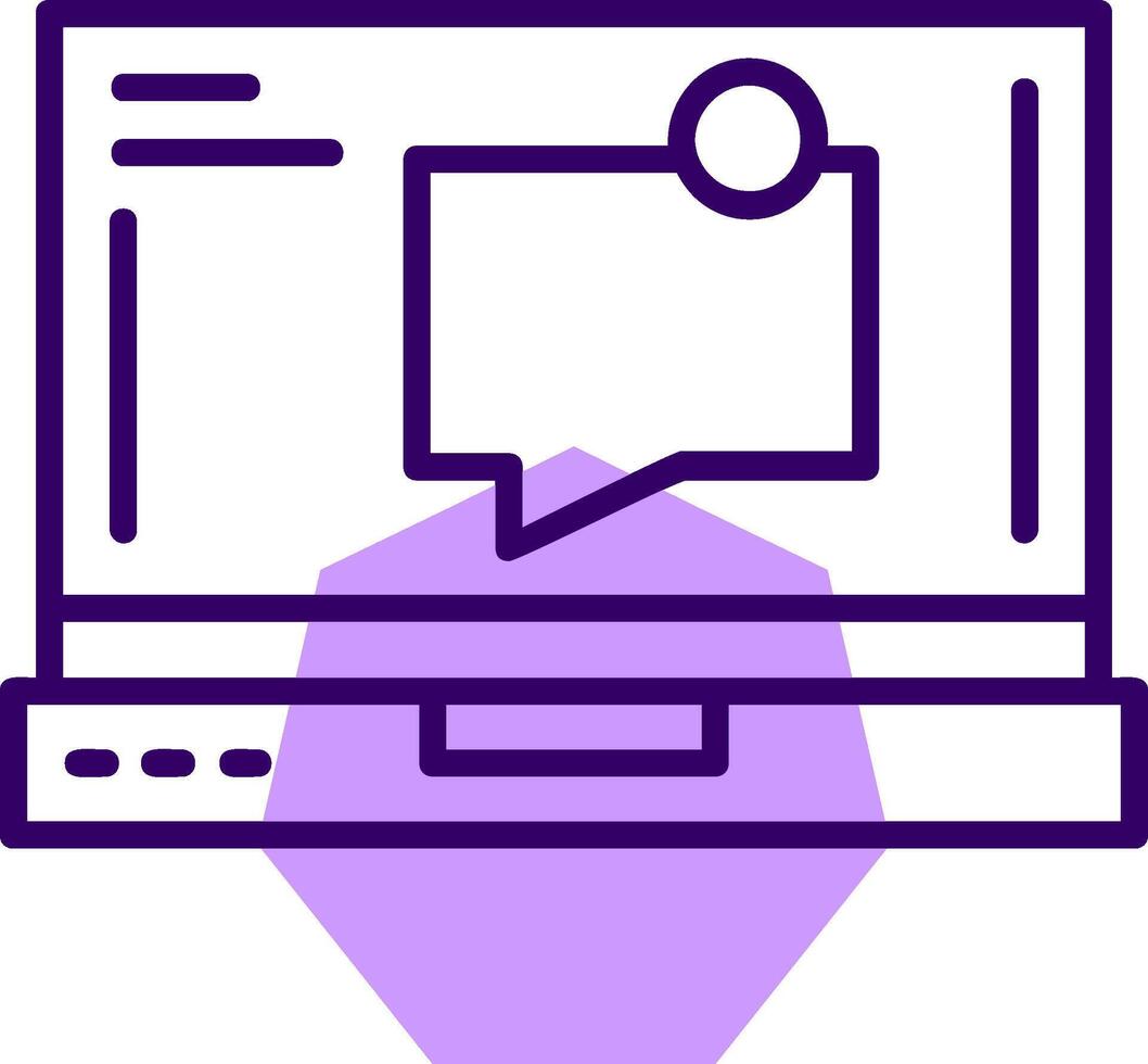 Messages Outline Style Icon vector