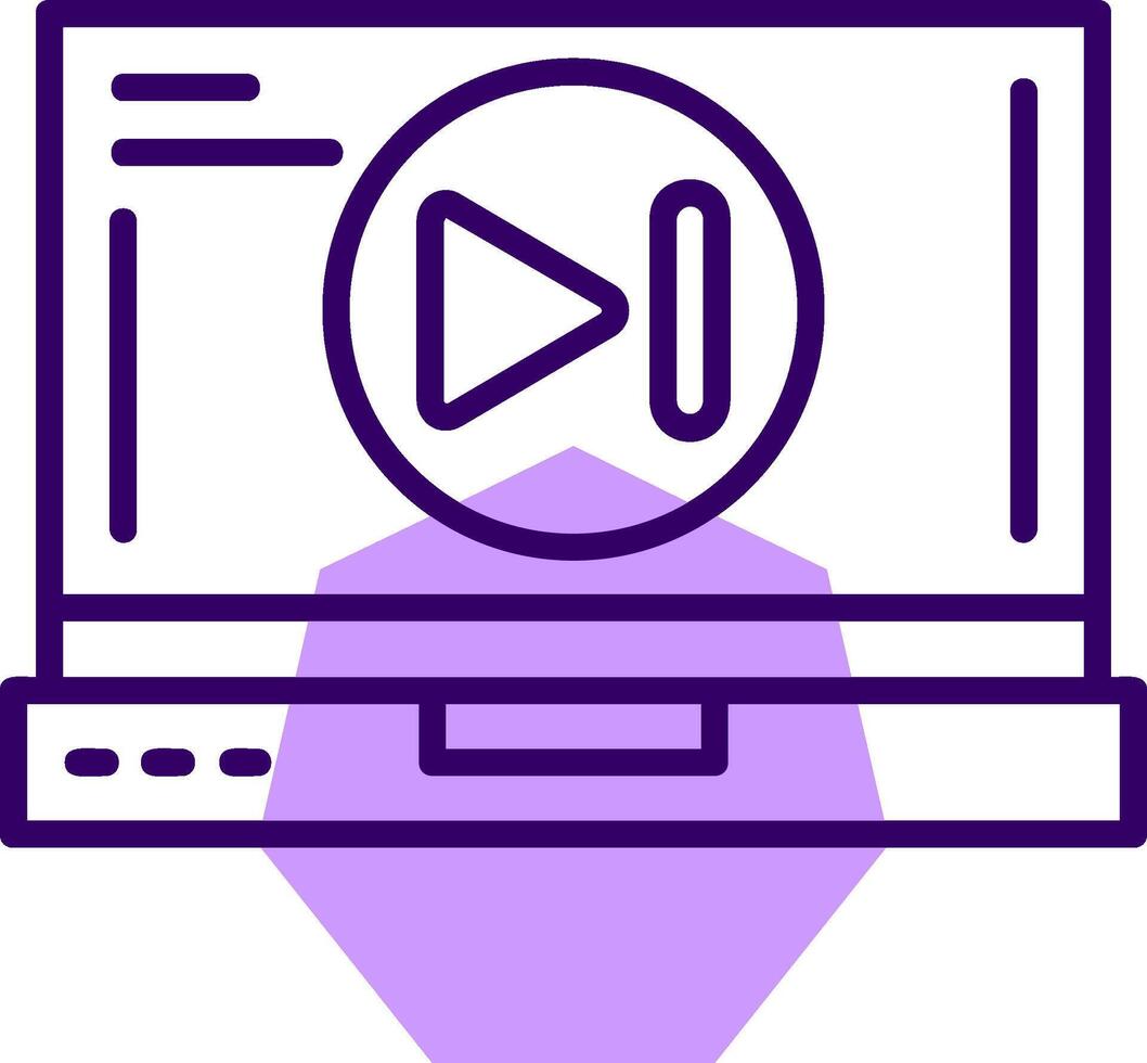 Skip forward Outline Style Icon vector