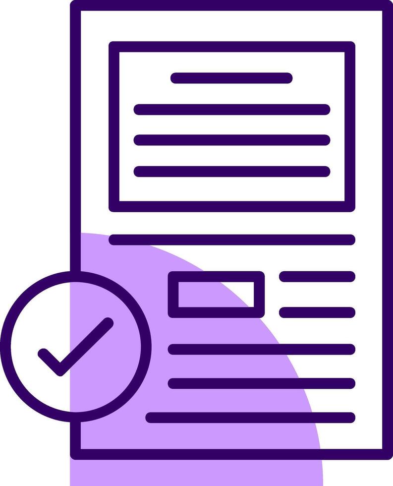 Test Outline Style Icon vector