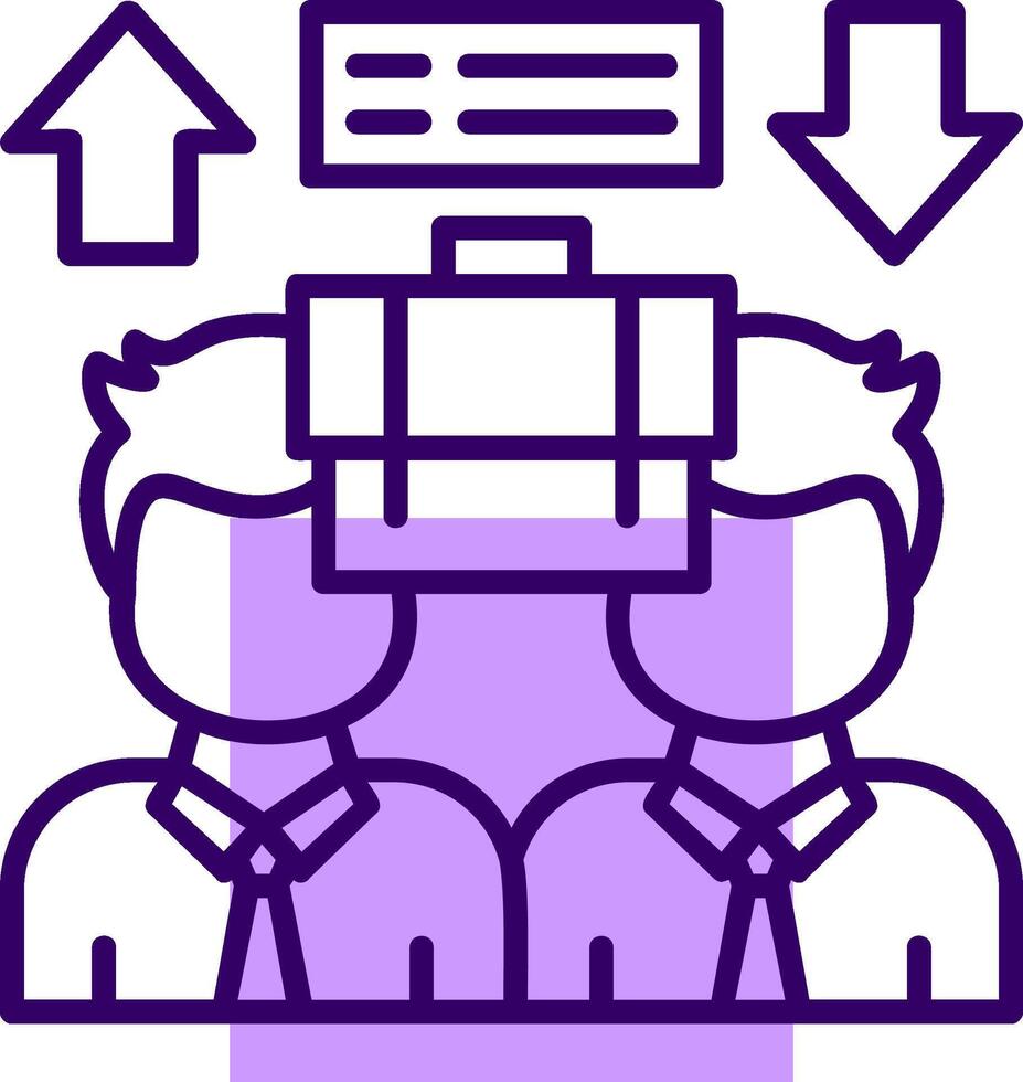 Equal Opportunity Outline Style Icon vector
