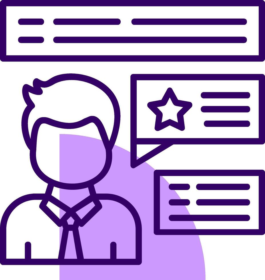 Feedback Outline Style Icon vector
