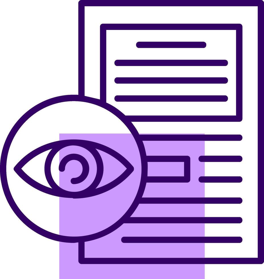 Vision Outline Style Icon vector