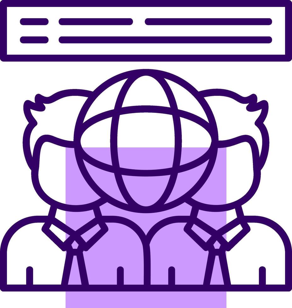 Company Culture Outline Style Icon vector