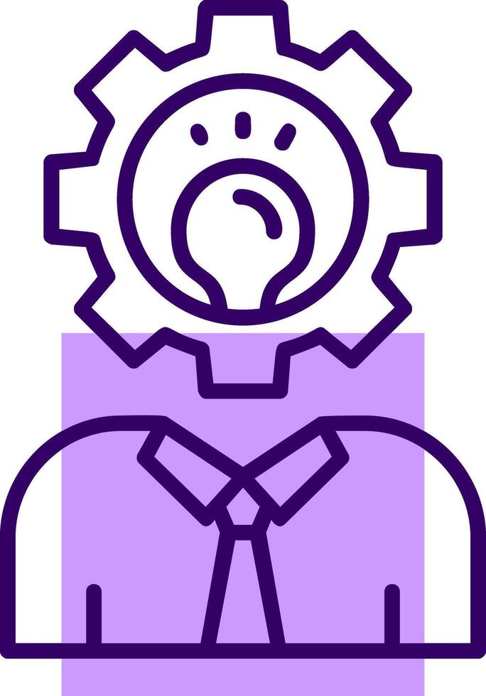 Skills Outline Style Icon vector