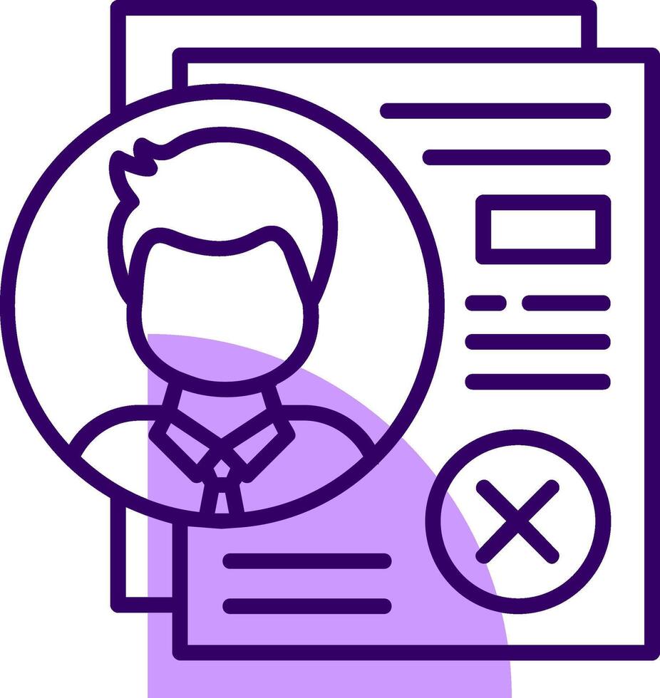Reject Outline Style Icon vector