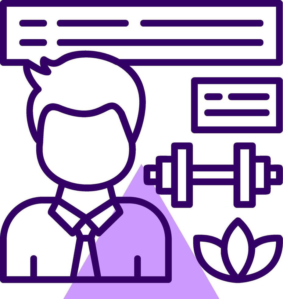 Health and Wellness Outline Style Icon vector