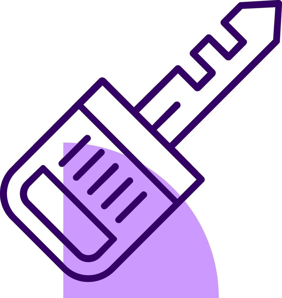 Key Outline Style Icon vector