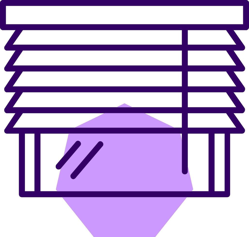 Blinds Outline Style Icon vector