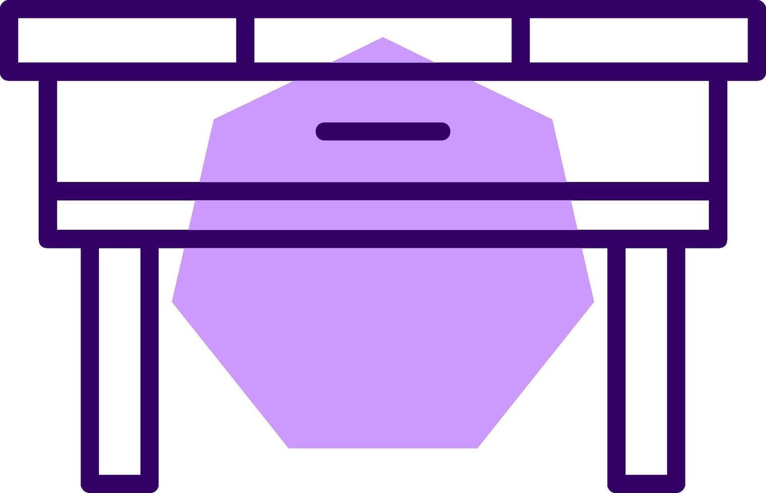Table Outline Style Icon vector