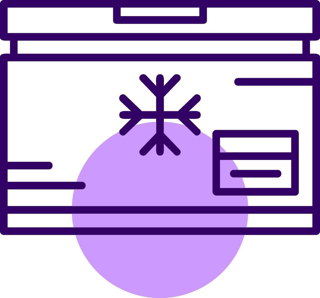 Freezer Outline Style Icon vector